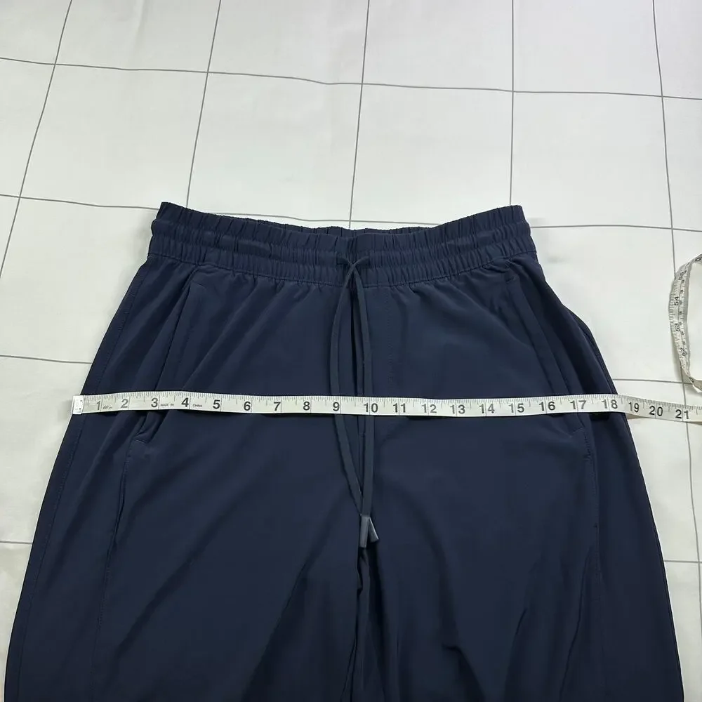Athleta Pants Womens 4 Navy Blue Arrival Crop Stretch Sporty Commute Travel Work